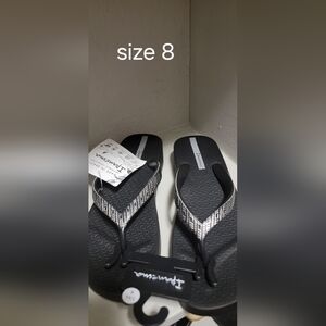 Ipanema Black and Silver Sandals